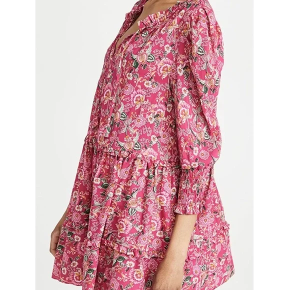 SOLD - MISA Maya Dress in Falaise Floral (Pink) - Picture 4 of 12